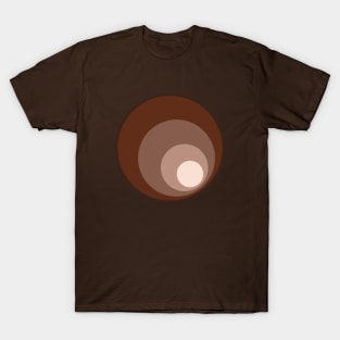 Retro Circles Browns & Creams T-Shirt